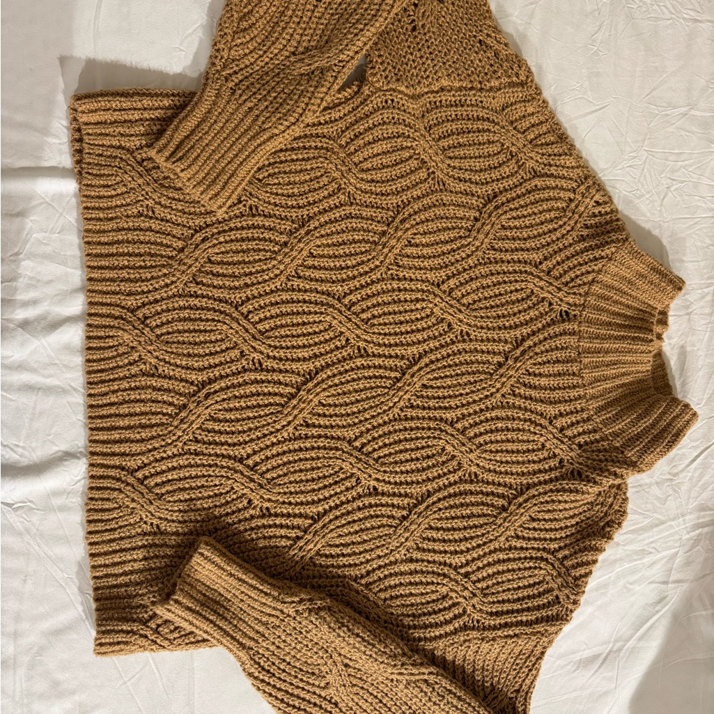 American Eagle Outfitters Brown Knit Turtleneck Sweater